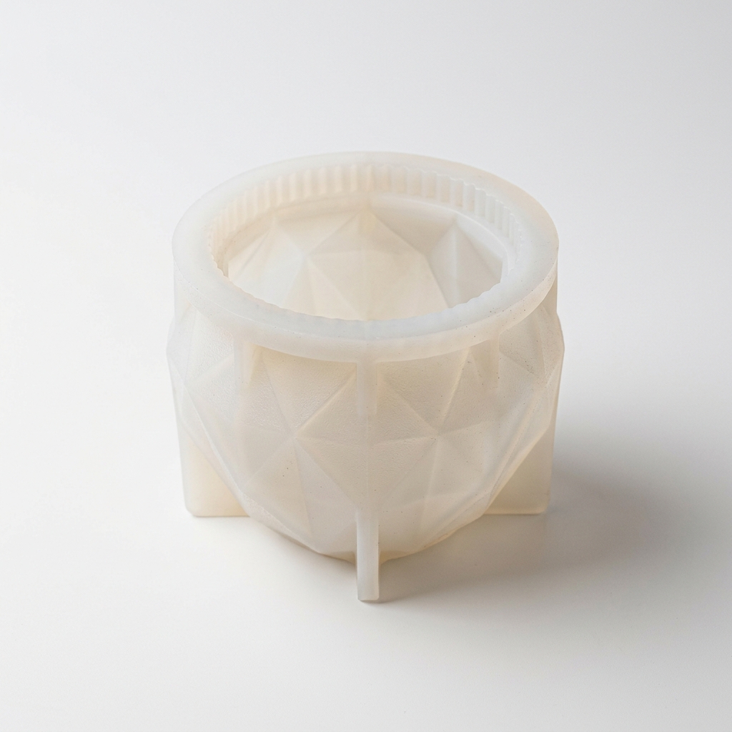 CONCRETE GEM PATTERN CANDY JAR SILICONE MOULD