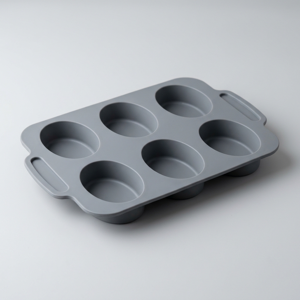6 CAVITIES OVAL SHAPE SOAP MAKING SILICONE MOULD